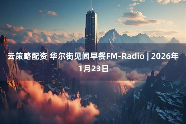 云策略配资 华尔街见闻早餐FM-Radio | 2026年1月23日