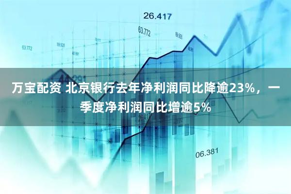 万宝配资 北京银行去年净利润同比降逾23%，一季度净利润同比增逾5%